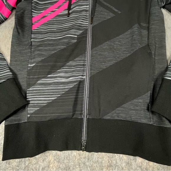 Happy Trails Primal 2017 Neon Pink Geometric Cycling Traceuse Hoodie  NWT  Sz M - Picture 7 of 14